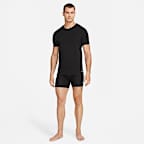 Camiseta interior con cuello redondo y ajuste entallado para hombre Nike Dri-FIT Essential Cotton Stretch (paquete de 2)