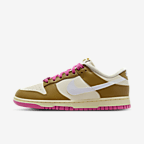 Nike Dunk 低筒 SE 女鞋 - Bronzine/Playful Pink/Alabaster/Coconut Milk