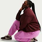 Pants de entrenamiento oversized de cintura alta para mujer (talla grande) Nike Sportswear Phoenix Fleece