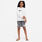 Playera de manga larga Dri-FIT UV para niño talla grande Nike Swim Hydroguard Essential