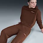 Pantalones deportivos de pierna recta para mujer Nike Sportswear Phoenix Fleece