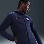 F.C. Barcelona Tech Windrunner Men's Nike Total 90 Football Fleece Hoodie