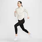 나이키 스위프트 여성 드라이 핏 UV 쿼터집 러닝 탑