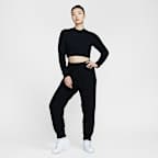 ナイキ スポーツウェア フェニックス コージー ブークレ ウィメンズ タイト ロングスリーブ ニット トップ