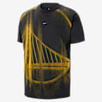 Golden State Warriors Men's Basketball T-Shirt - Black