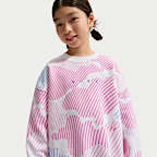 Nike Sportswear Club Fleece Big Kids' (Girls') Boxy Crew-Neck Sweatshirt