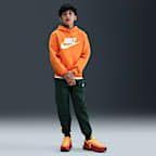 Sudadera con gorro para niños talla grande Nike Sportswear Club Fleece