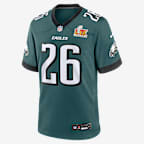 Saquon Barkley Philadelphia Eagles Super Bowl LIX Men's Nike NFL Game Jersey - Green