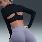 Shorts de ciclismo de tiro alto de 20 cm con bolsillos para mujer Nike One