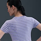 ナイキ スポーツウェア チル ニット ウィメンズ スリム ストライプド Tシャツ