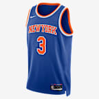 New York Knicks Icon Edition Men's Nike Dri-FIT NBA Swingman Jersey - Rush Blue
