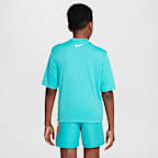 Playera de manga corta Dri-FIT para niño talla grande Nike Swim Hydroguard