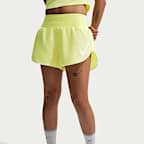 Nike Tempo Flow Swoosh Women's Dri-FIT Mid-Rise Brief-Lined Running Shorts