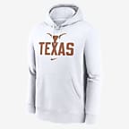 Texas Longhorns Primetime Club Campus Men's Nike College Pullover Hoodie - White