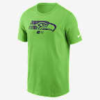 Playera Nike de la NFL para hombre Seattle Seahawks Faded Essential - Verde
