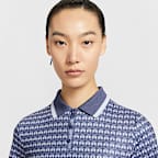 ナイキ ツアー ウィメンズ Dri-FIT ショートスリーブ プリント ゴルフポロ