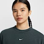 Nike Pro Women's Dri-FIT Loose Crew-Neck French Terry Sweatshirt
