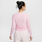 Nike Sportswear Women's Ribbed Long-Sleeve Cropped Top