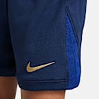 Tredelat fotbollsställ FC Barcelona 2024/25 Stadium (hemmaställ) Nike Replica för barn
