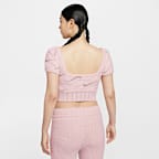 Nike Sportswear Phoenix Cozy Bouclé 女款短袖短版針織上衣