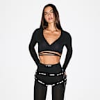 NikeSKIMS Weightless Layers Women's Long-Sleeve Wrap Top