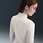 Damska bluza z puszystej dzianiny o dopasowanym kroju z długim rękawem i zamkiem 1/2 Nike Sportswear Phoenix Plush