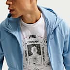 Sudadera con gorro de alto rendimiento Dri-FIT de cierre completo con protección contra los rayos UV para hombre Nike Primary NanoKnit