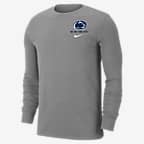 Nike College Dri-FIT (Penn State) Men's Long-Sleeve T-Shirt - Dark Grey Heather