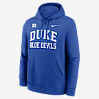 Sudadera con gorro sin cierre universitaria Nike para hombre Duke Primetime Arched Club - Royal