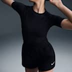 Nike Zenvy Rib Women's Dri-FIT Short-Sleeve Top