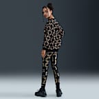 Nike Sportswear Club Fleece Big Kids' (Girls') Oversized Printed Crewneck Sweatshirt