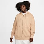 Sudadera con gorro con cierre completo oversized para mujer Nike Sportswear Phoenix Fleece (talla grande)