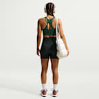 Nike Zenvy Gepolsterter Longline-Sport-BH mit leichtem Halt