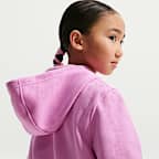 Nike Sportswear Club Fleece Sudadera con gorro de cierre completo para niños talla grande