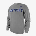 Kentucky Club Fleece Men's Nike College Crew-Neck Sweatshirt - Carbon Heather