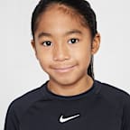 Playera de manga larga Dri-FIT Pro para niños talla pequeña Nike