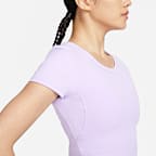 Nike One Fitted Women's Dri-FIT Short-Sleeve Cropped Top