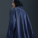 ナイキ スポーツウェア ウィメンズ オーバーサイズド ジャカード ストライプ ボタンダウン シャツ