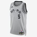 Stephon Castle San Antonio Spurs Hardwood Classics Men's Dri-FIT Basketball Swingman Jersey - Flat Silver