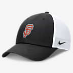 San Francisco Giants City Connect Club Men's Nike MLB Trucker Adjustable Hat - Black