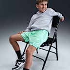 Shorts de básquetbol Dri-FIT de 13 cm para niños talla grande Nike Crossover