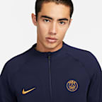 เสื้อแจ็คเก็ตกราฟิก Nike Soccer ผู้ชาย Paris Saint-Germain Academy Pro Home