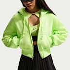 Nike Sportswear Phoenix Fleece Women's Loose Full-Zip Cropped Hoodie