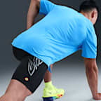 Mallas de correr Dri-FIT de medio largo con forro de ropa interior para hombre Nike Fast