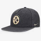 Gorra ajustable Nike de la NFL para hombre Pittsburgh Steelers Pro - Antracita