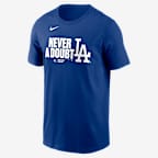Los Angeles Dodgers 2025 World Series Champions Batting Clean Up Lockup Logo Men's Nike MLB T-Shirt - Royal