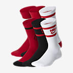 Nike Everyday Kids' Cushioned Crew Socks (6 Pairs) - Multi-Color