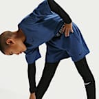 Shorts de tejido Fleece Dri-FIT para niño talla grande Nike Pro