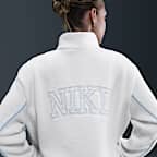 Chamarra gruesa de tejido Fleece con cierre completo para mujer Nike Sportswear