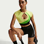 Nike Pro Sculpt Women's Medium-Support Padded Short-Sleeve Sports Bra